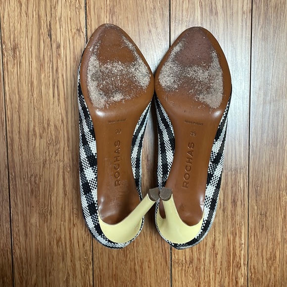 Gorgeous Black and White Rochas stilettos - Picture 3 of 5